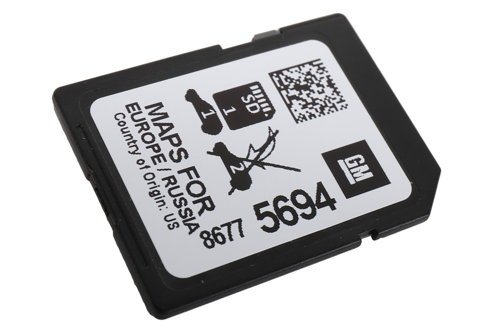 GM Genuine Parts Navigation Data Card