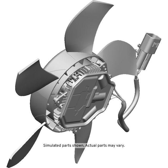 GM Genuine Parts Passenger Side Engine Cooling Fan Motor