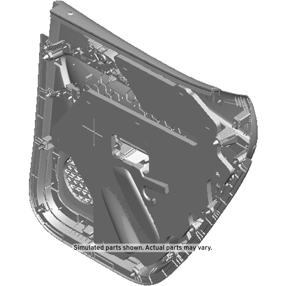 GM Genuine Parts Medium Ash Gray Rear Driver Side Door Trim