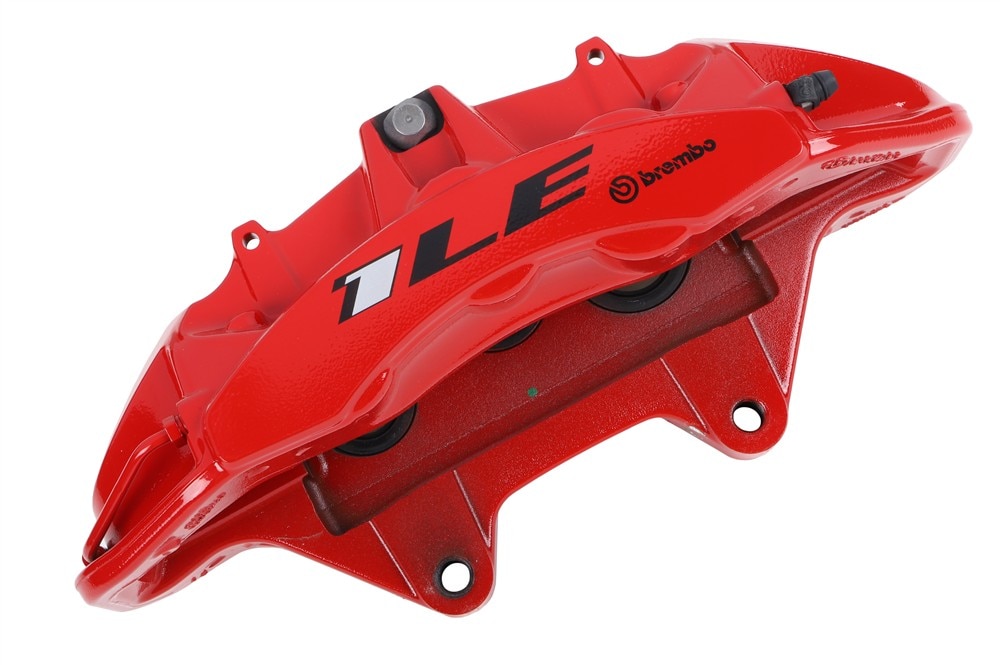 GM Genuine Parts Performance Torch Red Front Passenger Side Brake Caliper without Pads and Bracket