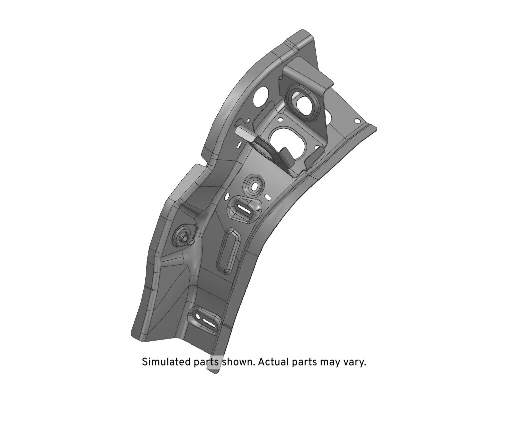 GM Genuine Parts Driver Side Back Body Pillar Reinforcement