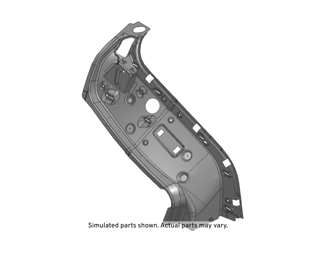 GM Genuine Parts Driver Side Back Body Pillar Inner Upper Panel