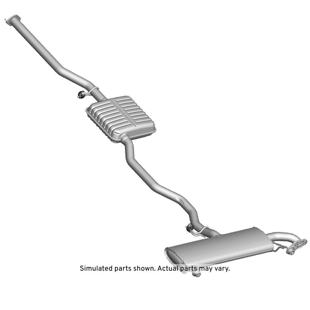 GM Genuine Parts Exhaust Muffler with Exhaust Pipe