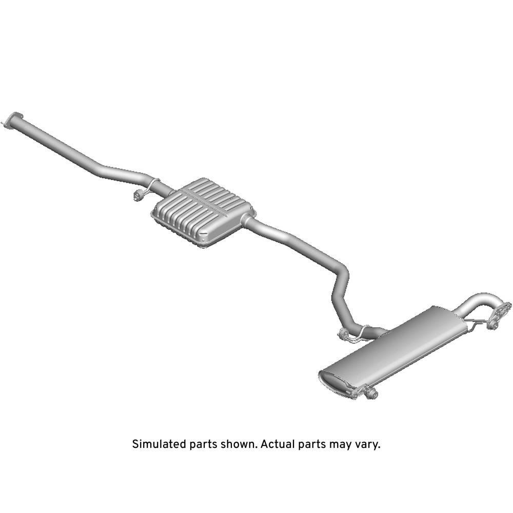 GM Genuine Parts Exhaust Muffler with Exhaust Pipe