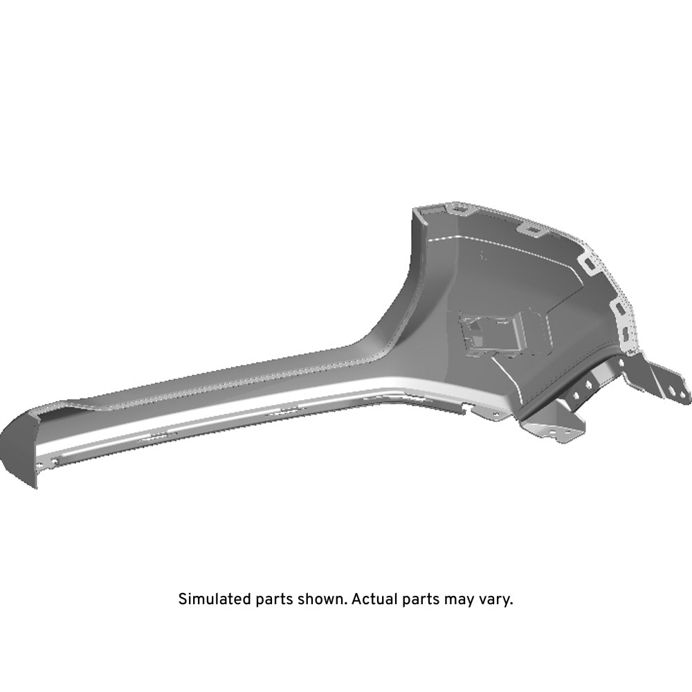 GM Genuine Parts Primed Front Bumper Passenger Side Upper Fascia