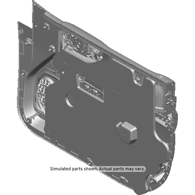 GM Genuine Parts Jet Black Front Driver Side Door Trim