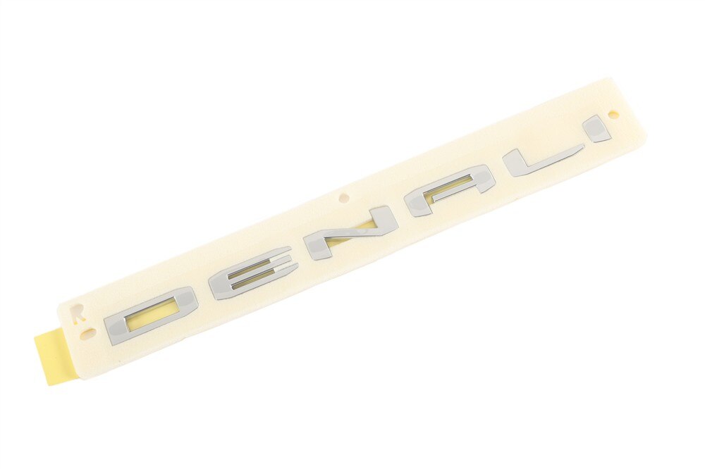 GM Genuine Parts Exterior Bright Chrome Tailgate Vehicle Name Plate