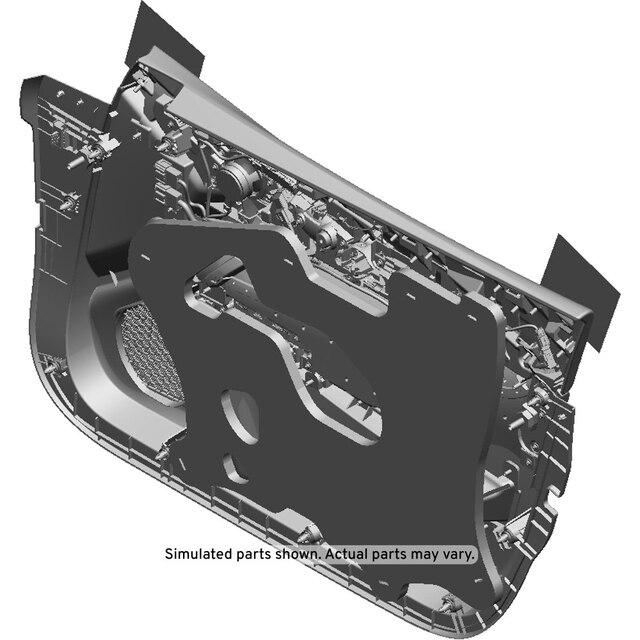 GM Genuine Parts Black Front Driver Side Door Trim