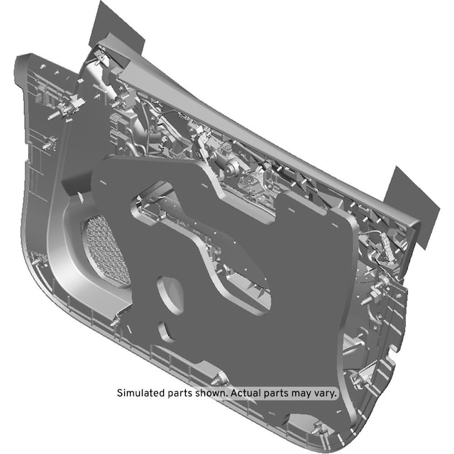 GM Genuine Parts Black Front Driver Side Door Trim