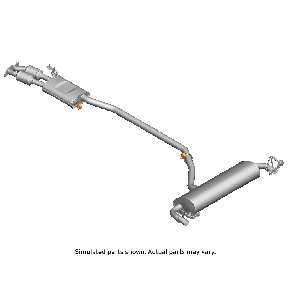Cadillac GM Genuine Parts Exhaust Muffler with Exhaust
