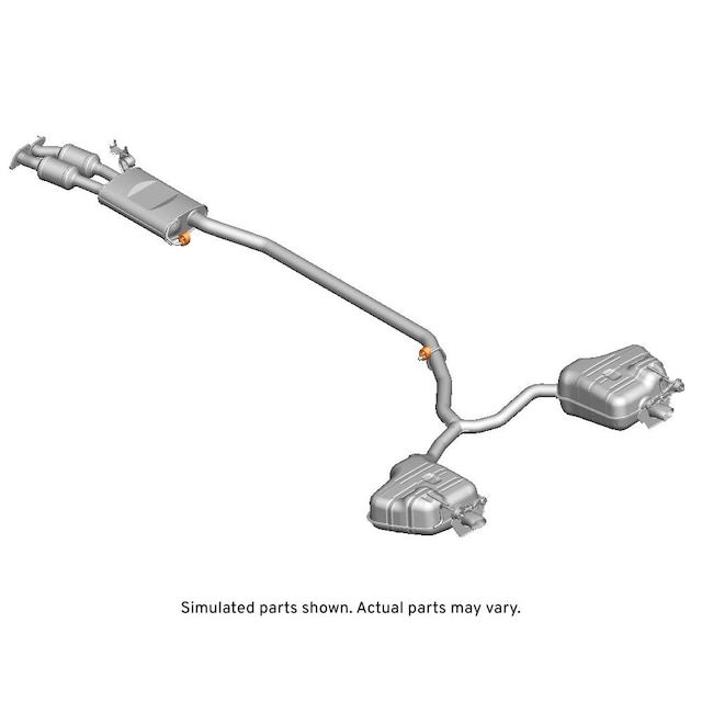 GM Genuine Parts Exhaust Muffler with Exhaust Aftertreatment