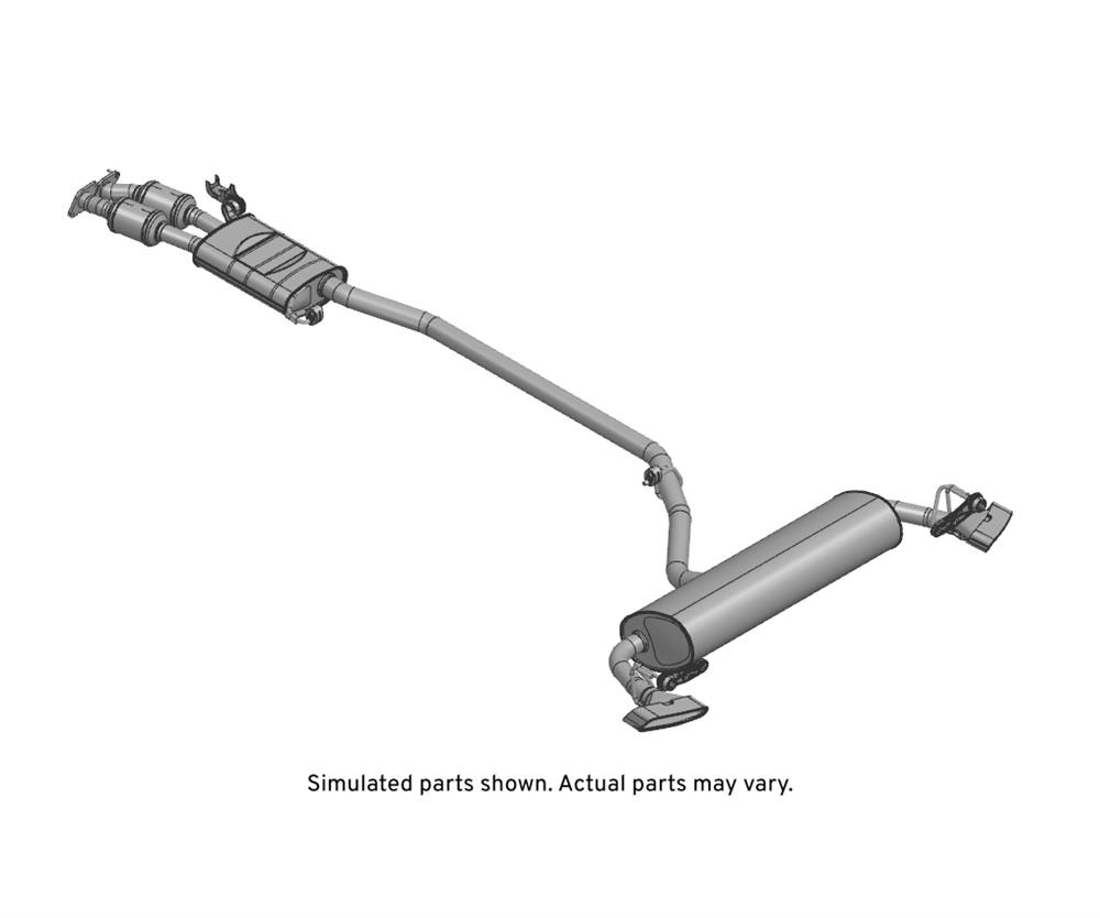 GM Genuine Parts Exhaust Muffler with Exhaust Aftertreatment