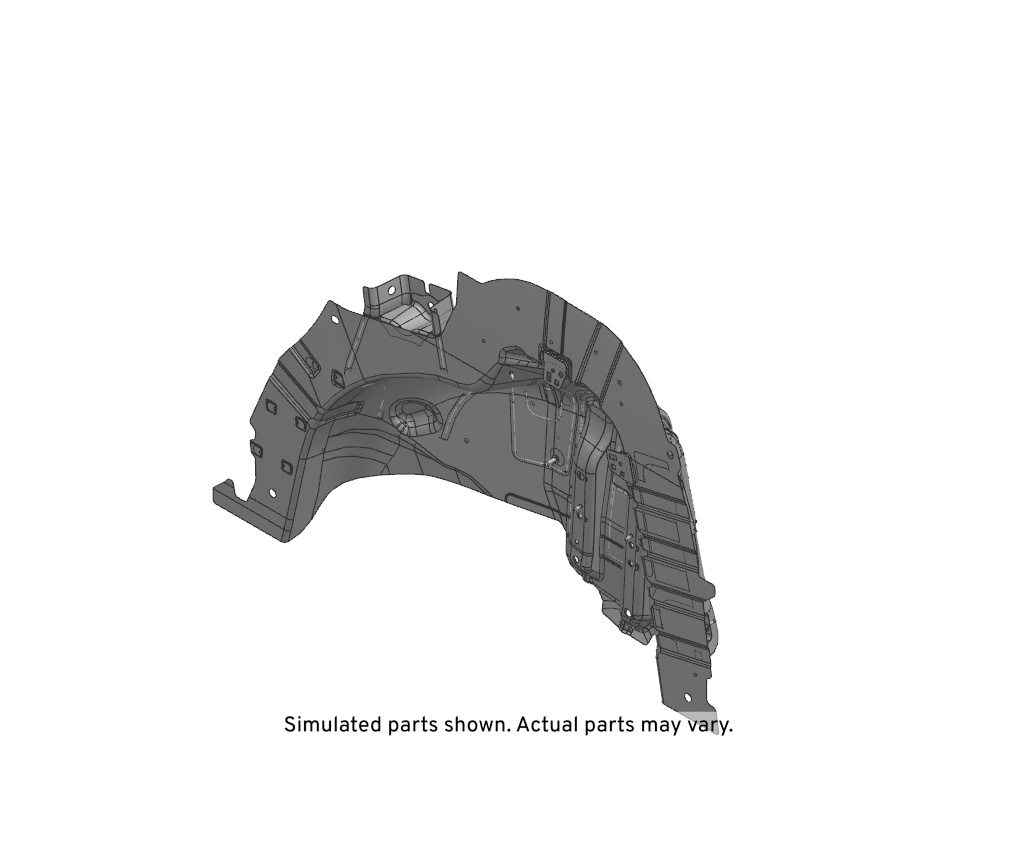 GM Genuine Parts Rear Driver Side Wheelhouse Inner Panel