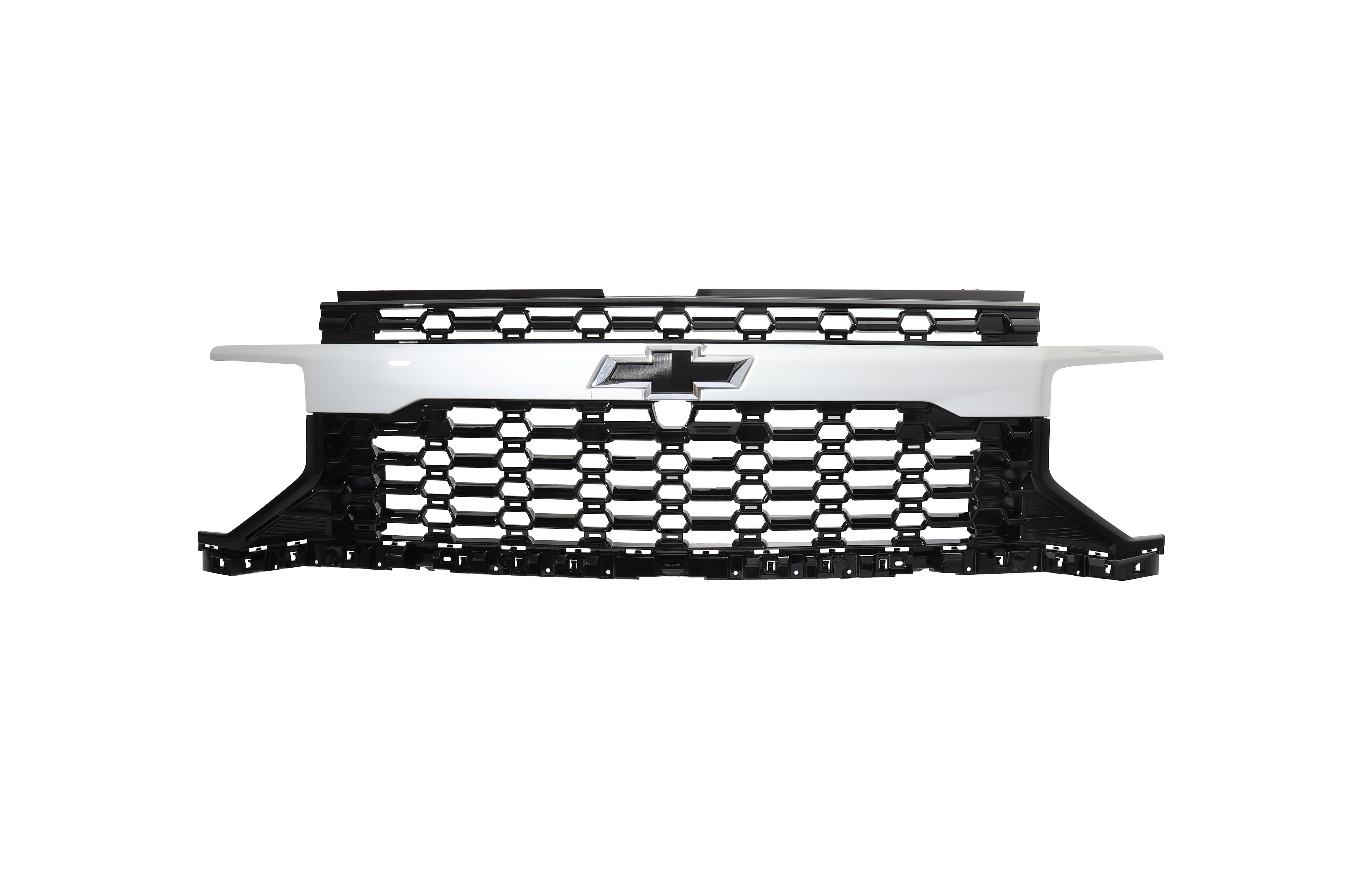 Grille in Black with White Grille Bar
