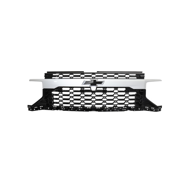 Grille in Black with White Grille Bar