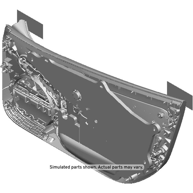 GM Genuine Parts Jet Black Front Driver Side Door Trim