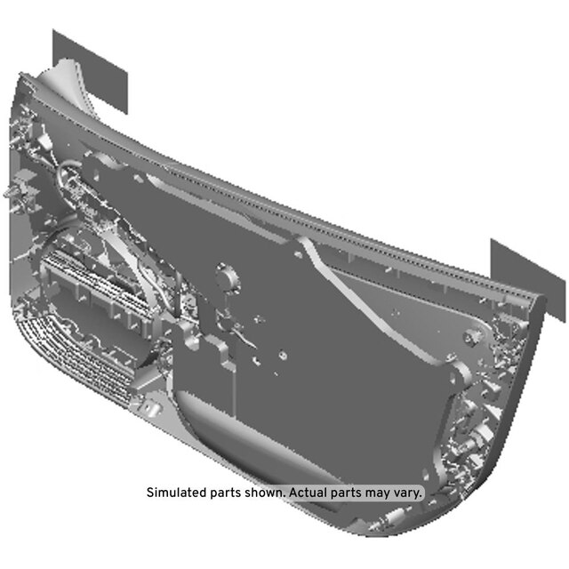 GM Genuine Parts Jet Black Front Driver Side Door Trim