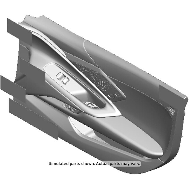 GM Genuine Parts Jet Black Front Passenger Side Door Trim