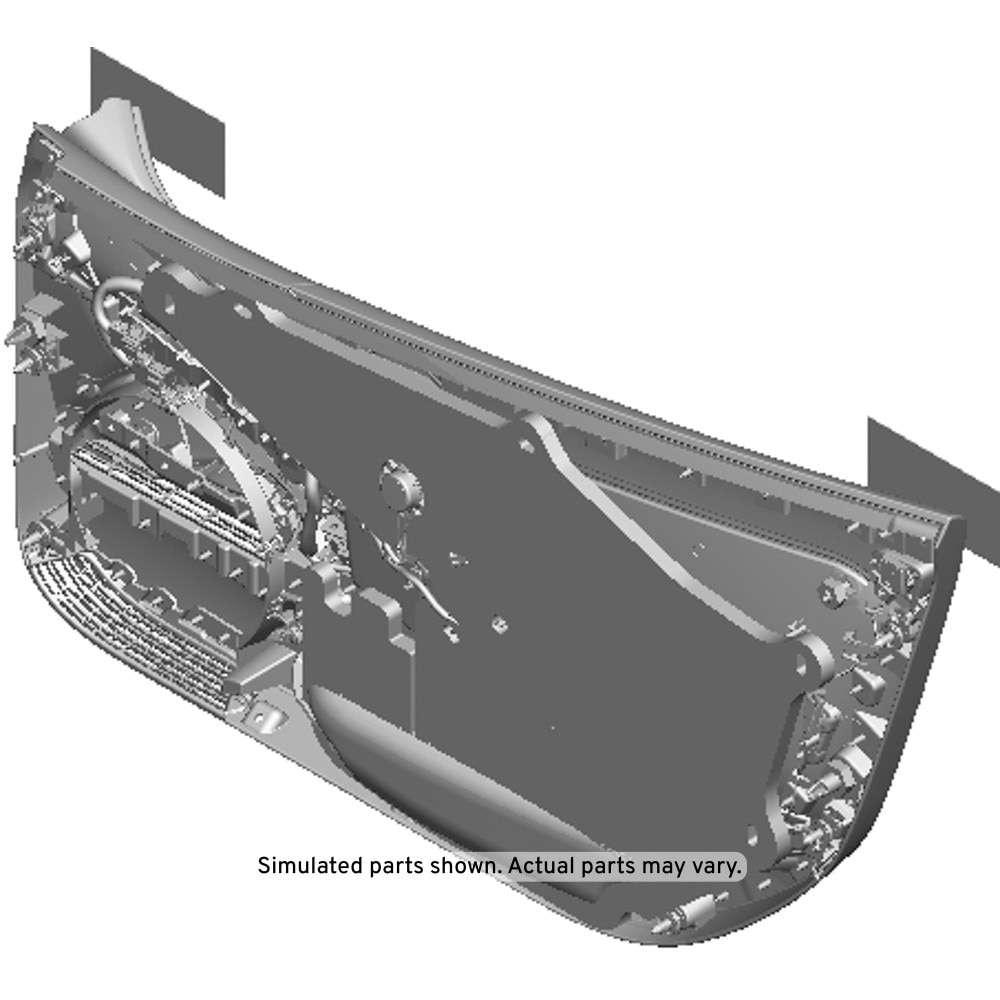 GM Genuine Parts Jet Black Front Driver Side Door Trim