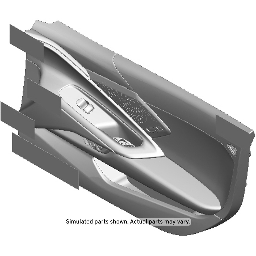 GM Genuine Parts Jet Black Front Passenger Side Door Trim