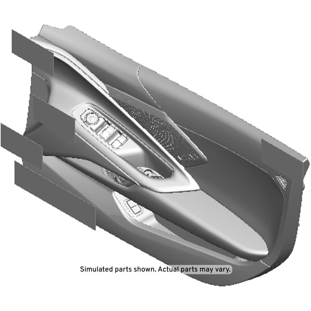 GM Genuine Parts Jet Black Front Passenger Side Door Trim