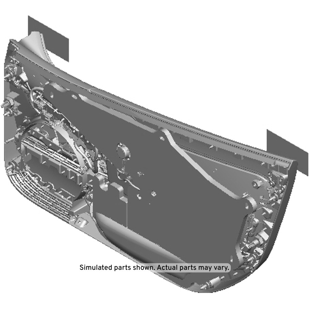 GM Genuine Parts Jet Black Front Driver Side Door Trim
