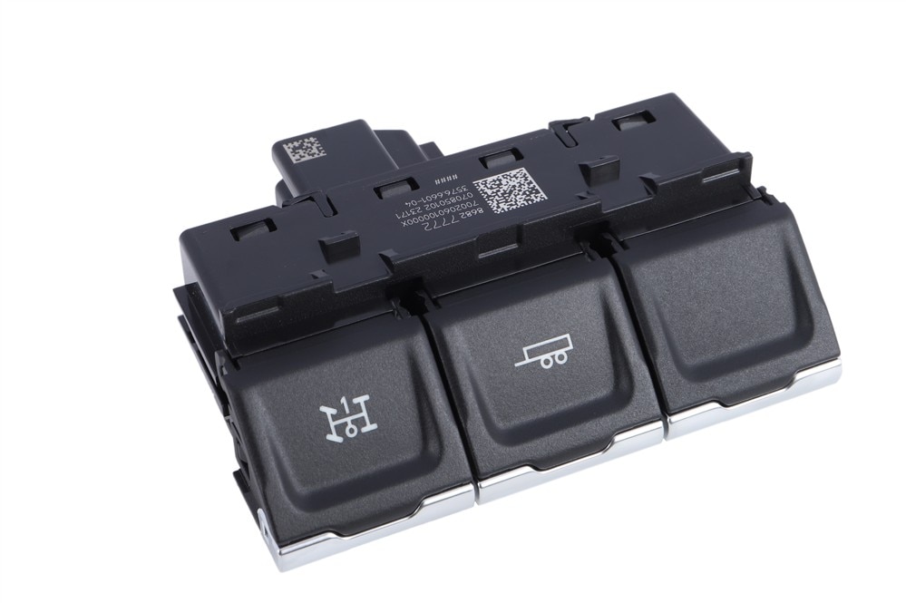 GM Genuine Parts Jet Black Passenger Side Instrument Panel Center Accessory Function Switch (Programming Required)