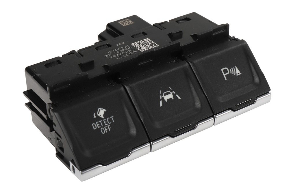 GM Genuine Parts Jet Black Driver Side Instrument Panel Center Accessory Function Switch