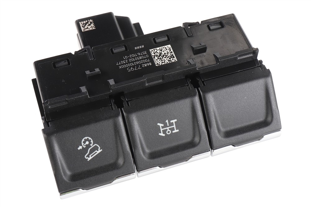 GM Genuine Parts Jet Black Passenger Side Instrument Panel Center Accessory Function Switch