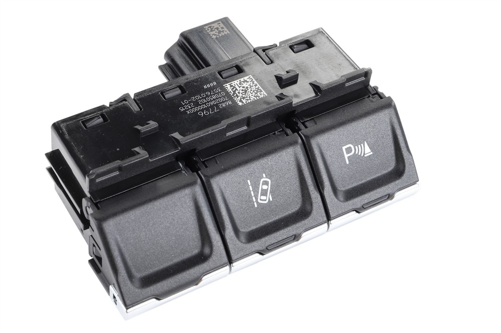 GM Genuine Parts Jet Black Driver Side Instrument Panel Center Accessory Function Switch
