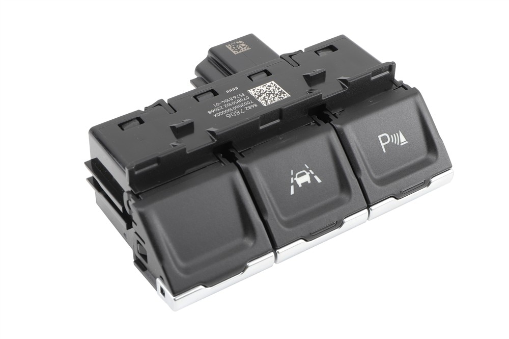 GM Genuine Parts Jet Black Driver Side Instrument Panel Center Accessory Function Switch