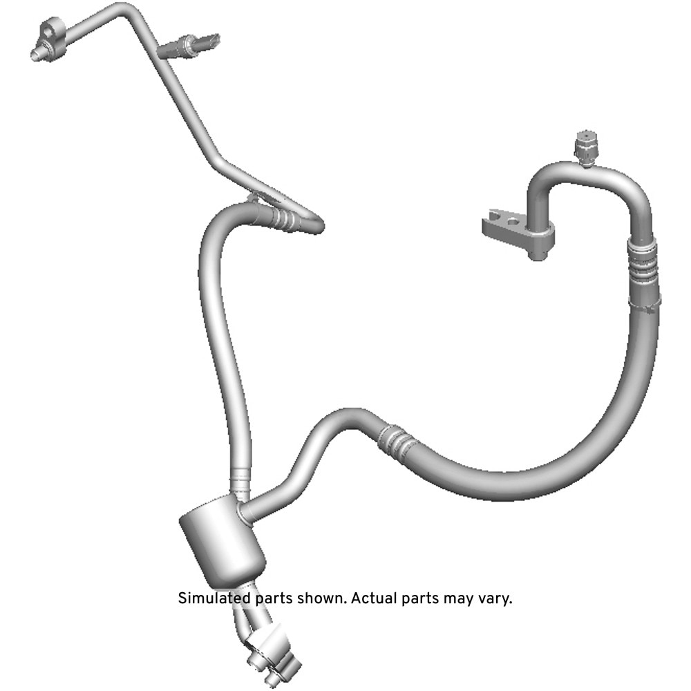 GM Genuine Parts Air Conditioning Compressor and Condenser Hose