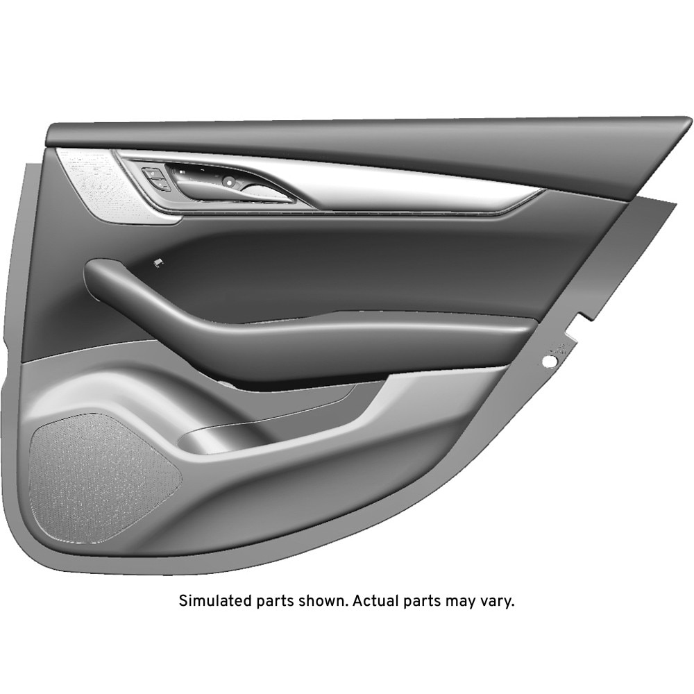 GM Genuine Parts Black Rear Passenger Side Door Trim