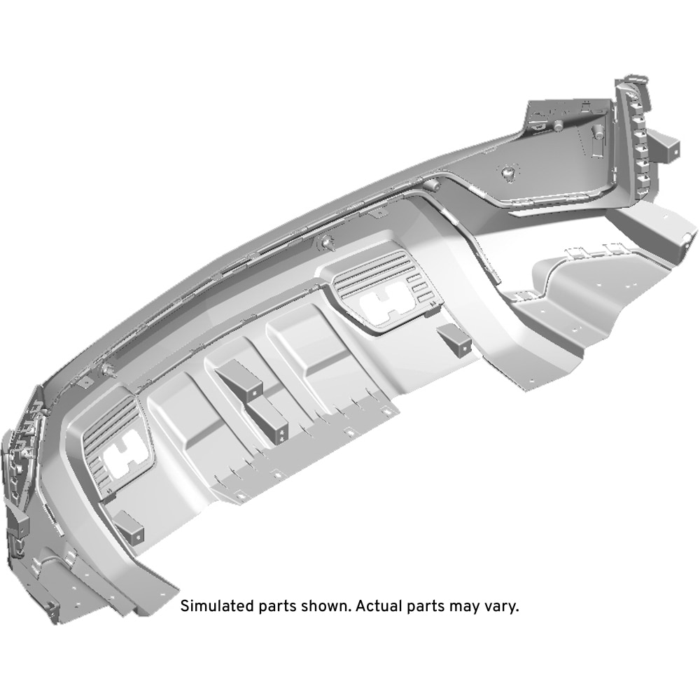 GM Genuine Parts Black Front Bumper Lower Fascia