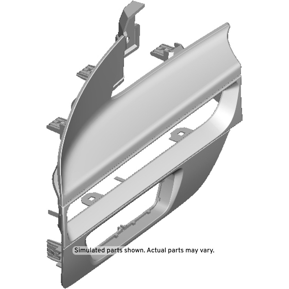 GM Genuine Parts Very Dark Anderson Silver Instrument Panel Trim Plate Applique