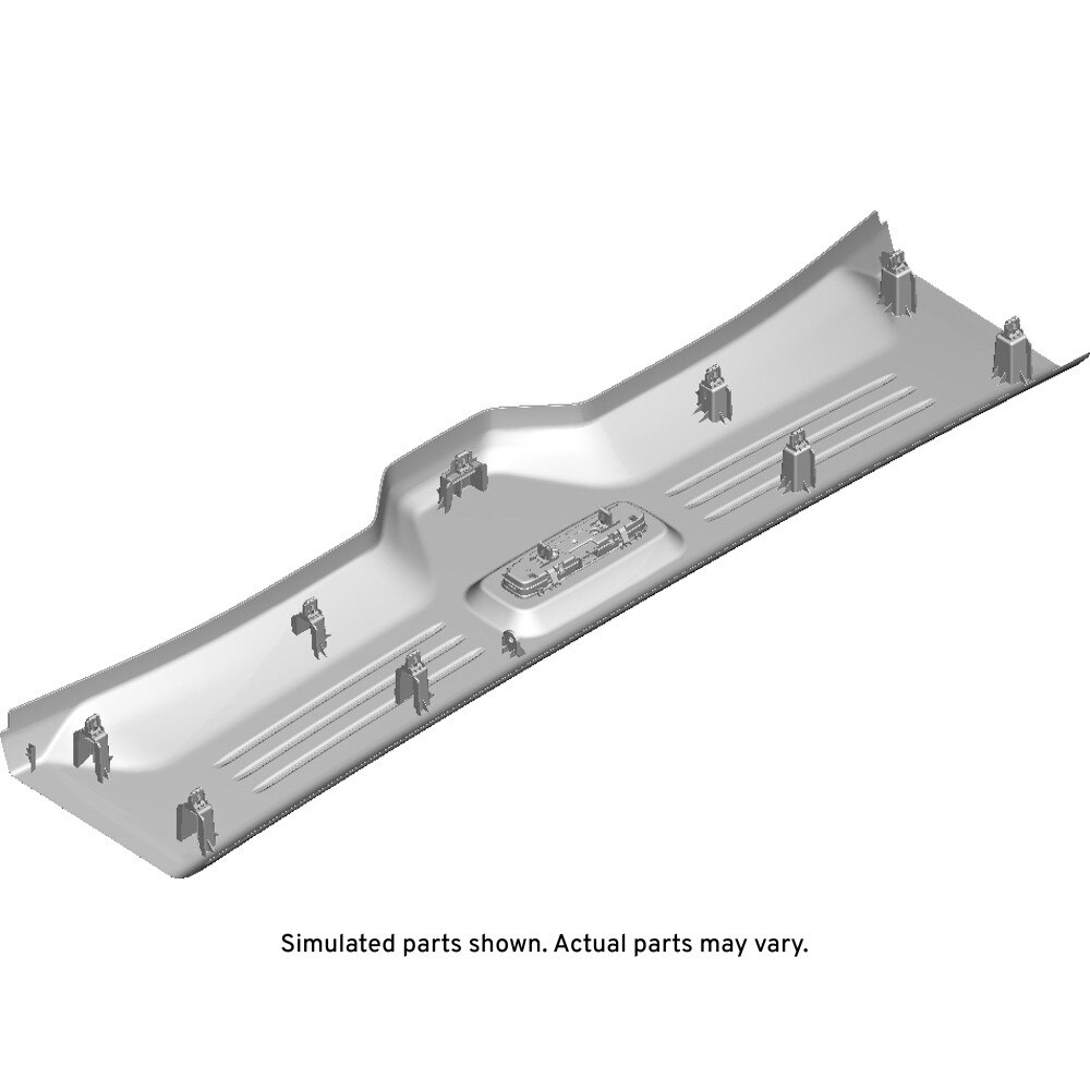 GM Genuine Parts Black Back Body Opening Side Molding