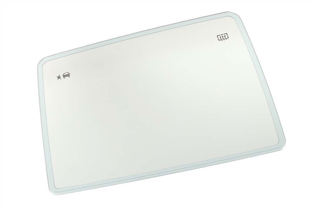 GM Genuine Parts Driver Side Door Mirror Glass with Backing Plate