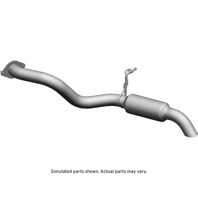 GM Genuine Parts Exhaust Rear Muffler with Exhaust Pipe