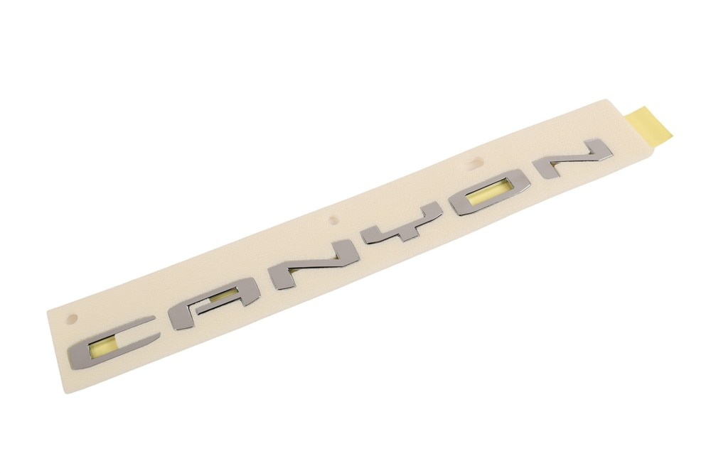 GM Genuine Parts Bright Exterior Chrome Tailgate Trim Level Name Plate