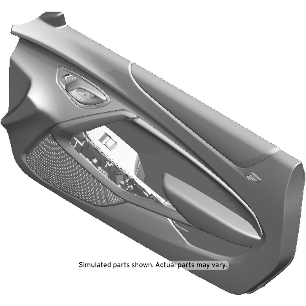 GM Genuine Parts Adrenaline Red Front Passenger Side Door Trim