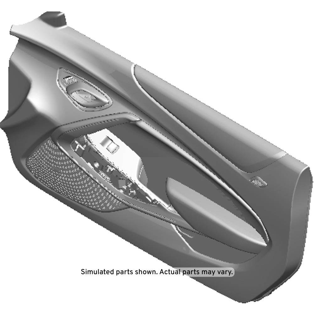 GM Genuine Parts Jet Black Front Passenger Side Door Trim