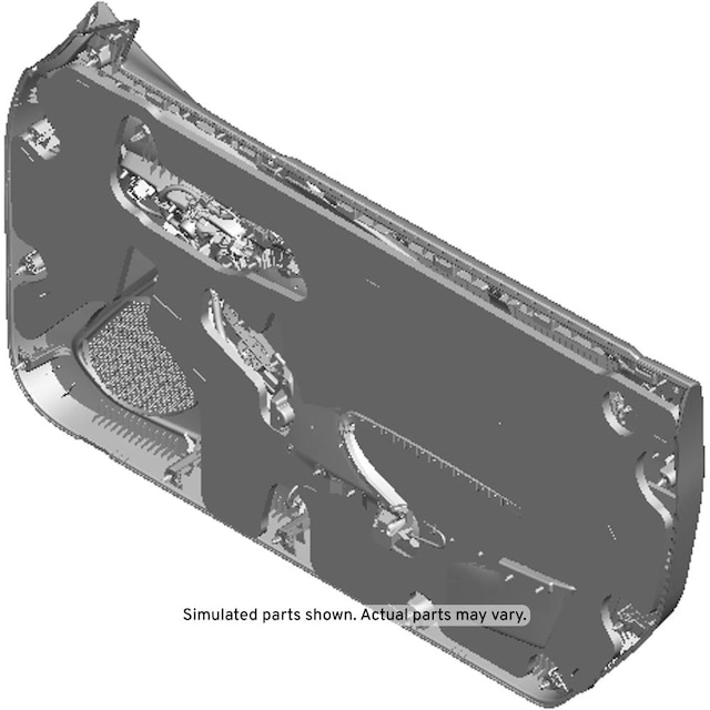 GM Genuine Parts Adrenaline Red Front Driver Side Door Trim
