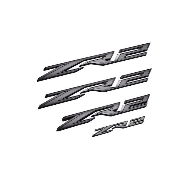 Silverado ZR2 Emblems in Black