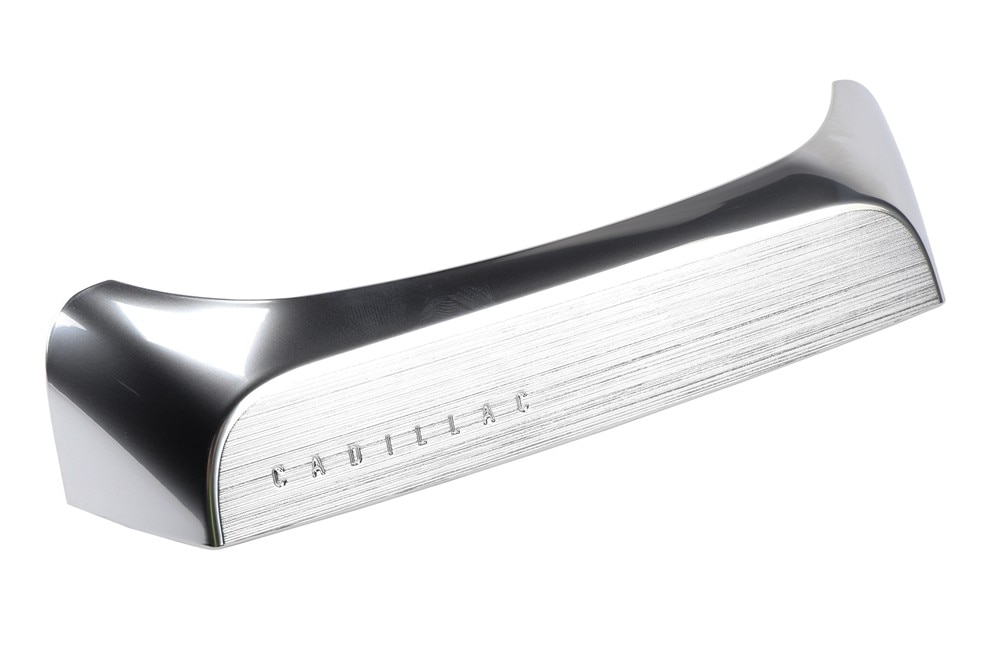 GM Genuine Parts Galvano Silver Front Floor Console Rear Trim Plate