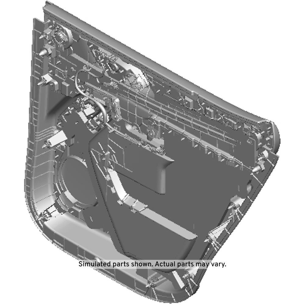 GM Genuine Parts Dark Atmosphere Rear Driver Side Door Trim