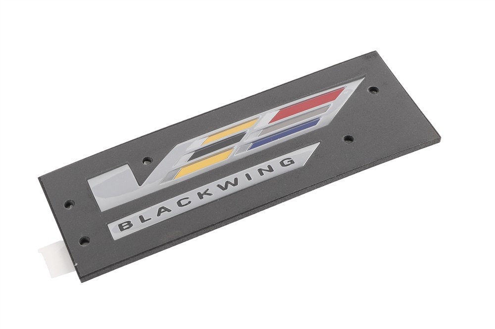 GM Genuine Parts Galvano Silver Rear Compartment Lid Marketing Package Name Plate