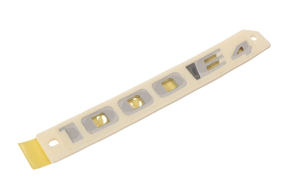GM Genuine Parts Galvano Silver Liftgate Engine Name Plate