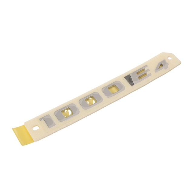 GM Genuine Parts Galvano Silver Liftgate Engine Name Plate