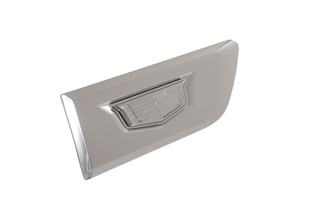 GM Genuine Parts Galvano Silver Front Driver Side Fender Vehicle Name Plate