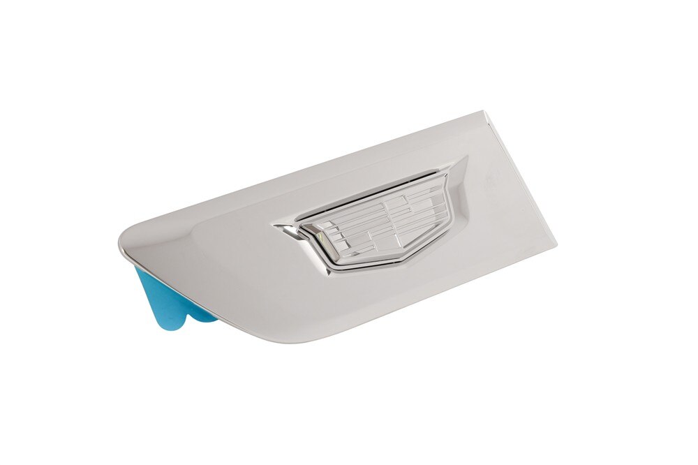 GM Genuine Parts Galvano Silver Front Passenger Side Fender Vehicle Name Plate